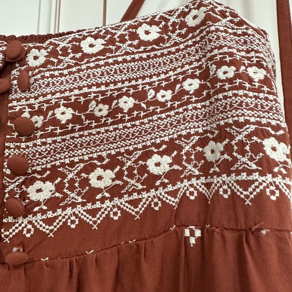 SPIRITUAL GANGSTER
Ditsy Print Embroidered Maxi Dress (D7) - Picture 8 of 10